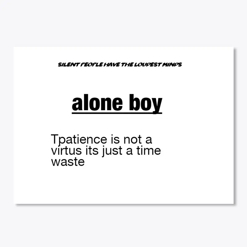 alone boy